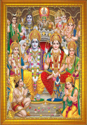 jog craft ram darbar, ram family , ram parivar photo frame Religious Frame