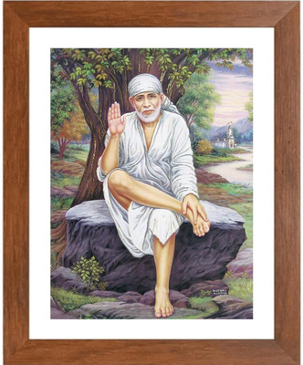 HitechMart Sai Baba Photo Frame Religious Frame