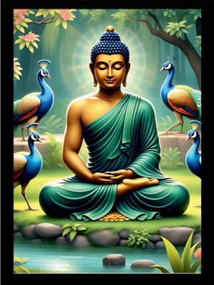 Kulthia Creation Lord Gautam Buddha Religious Frame