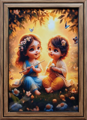 LAXMI STORE Radha Krishna Religious Frame
