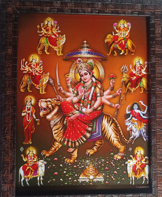 VGS MARKETINGS Navadurga/Navdurga devi Goddess Religious Frame