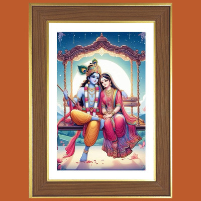HitechMart Radha and krishna Photo Frame 12x16 Inches Religious Frame