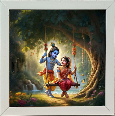 LAXMI STORE Radha Krishna Religious Frame