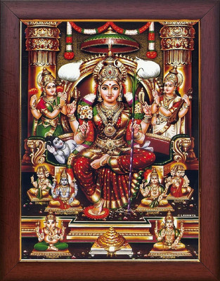 VJ ENTERPRISES Lalitha Devi Photo ( 9 X 11 Inch ) Religious Frame