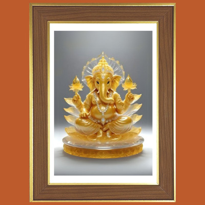 HitechMart Lord Ganesha Photo Frame 10x14 Inches Religious Frame