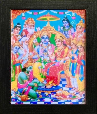 VJ ENTERPRISES RAM DURBAR PHOTO FRAME WITH PLEXI GLASS Religious Frame