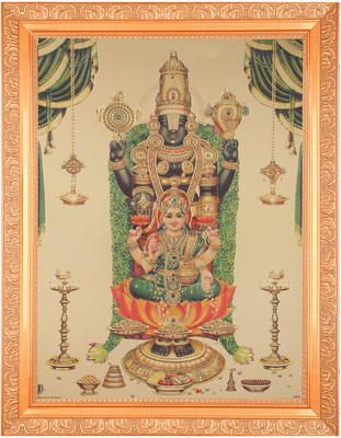 BM Traders Tirupati Balaji Lakshmi Religious Frame