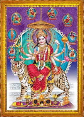 Darsh Craft Durga Mata/Durga Devi/Ambey/Kali Mata Religious Frame