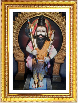 HitechMart Lord parashuram Photo Frame 12x16 Inches Religious Frame