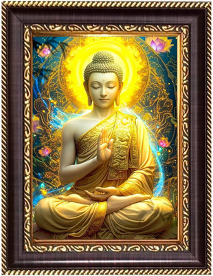HitechMart Sri Mata RaniPhotoframe 10.7x12.7 inches - Religious Desk And Wall Art Religious Frame