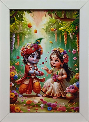 LAXMI STORE Radha Krishna Religious Frame