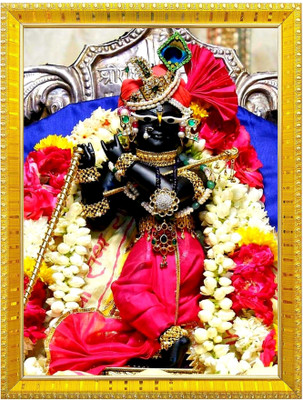 Nokkes Radha Raman Vrindavan Thakur Ji Religious Photo frame 5X7 Inch Photo Frame _W61 Religious Frame