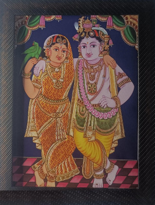 VGS MARKETINGS Krishna Radha Radhey Krishna Art Photo Frame Religious Frame