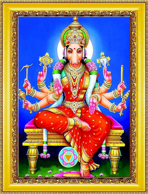 SAI BALAJI ACRALICS Varahi Amman Devi photo frame ( 6 X 8 Inch ) Religious Frame