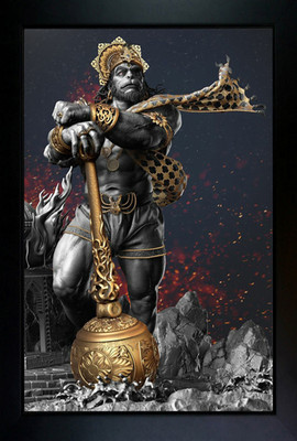 RV SALES Bajrang Bali / hanuman ji Religious Frame