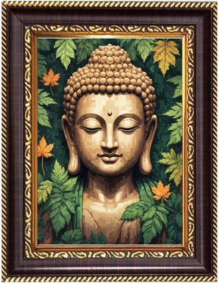 HitechMart Sri Maa Sarada Devi Photoframe 8.7x10.7 inches Religious Frame