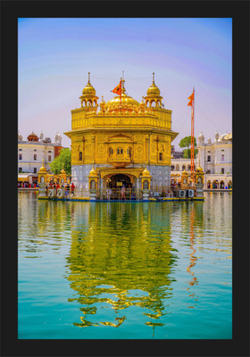 themarusthal GOLDEN TEMPLE HIGH QUALITY PHOTO FRAME Religious Frame