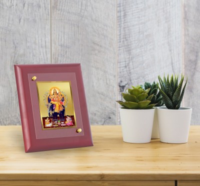 DIVINITI Vishwakarma Gold Plated Wall Photo Frame TableDécor|MDF 2, 24K Gold Plated Foil Religious Frame