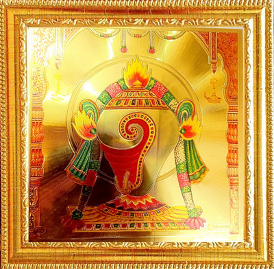 SUNINOW LORD TIRUPATI BALAJI SHANK PHOTO FRAME Religious Frame