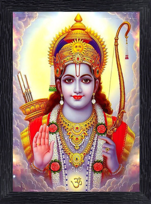BISRAT CREATIONS Shri ram ji photo frame | unbreakable acrylic sheet | size= 10 inch/ 13.5 inch Religious Frame