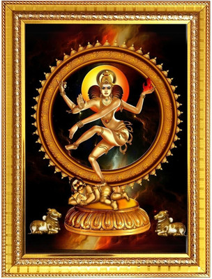HitechMart God nataraja Photo Frame 14x18 Inches Religious Frame