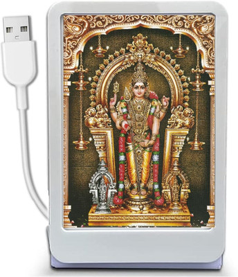 VGS MARKETINGS God Murugan Tiruchendur MurugaR Velan Subramaniya swamy Car Dashboard LED PHOTO Religious Frame