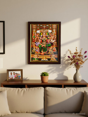 TPT Lalita Tripura Sundari Amman | Sri Raja Rajeshwari Devi Mata | 10x13 Inch Religious Frame
