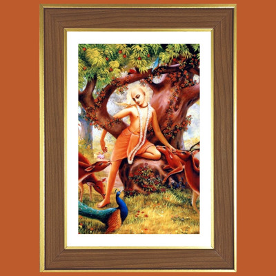 HitechMart Sri Chaitanya Mahaprabhu Photo Frame 16x20 Inches Religious Frame