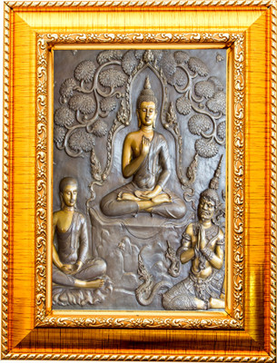 Nuoshopping BUDDHA PHOTO FRAME / LORD BUDDHA PHOTO FRAME/ BUDDHA PURNIMA PHOTO FRAME (8X12) Religious Frame