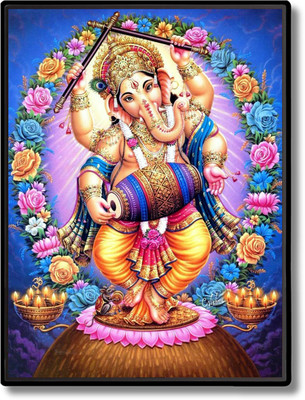 HitechMart Ganesh Laminated Photo Religious Frame