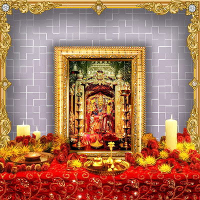 HAWAI Vijayawada Kanaka Durga Devi Durgamma Photo with frame Religious Frame