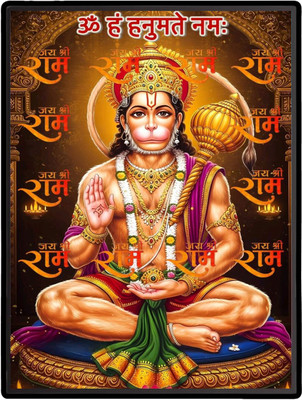 HitechMart Hanuman Laminated Photo Religious Frame