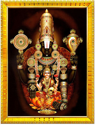 Zig Zag Lakshmi with venkateshwara Swamy Religious Frame