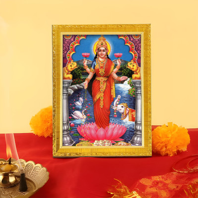 Art Street Divine Goddess of Wealth Devi Maa Lakshmi Religious Frame