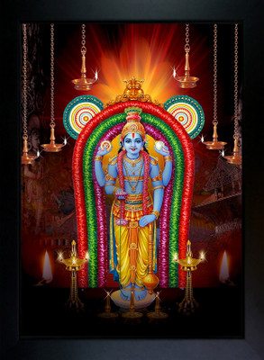 CrowdHall Guruvayurappan Photo Frame ( 10x 13.5IN ) Religious Frame
