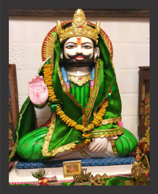 Darsh Craft Ramdev Baba/baba ramdev photo frame,ramdev ji photo,ramdevpir Religious Frame