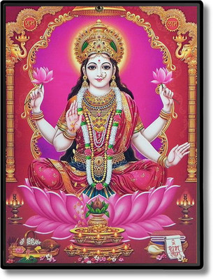 HitechMart Lakshmi Laminated Photo Religious Frame