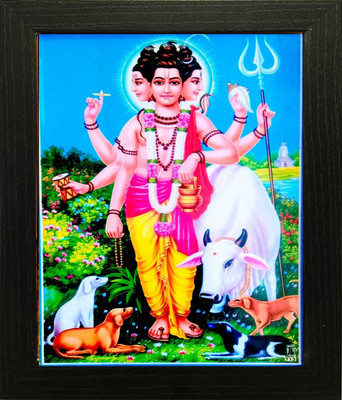 VJ ENTERPRISES GURU DATTATREYA JI FRAME Religious Frame