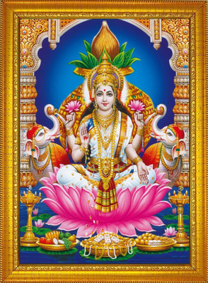 FRIZZY ARTS Laxmi ji Religious Frame