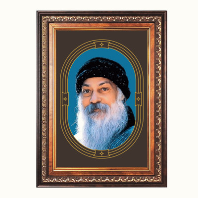 HitechMart Acharya Osho Rajneesh Color Photo frame 16x20 Inch Religious Frame