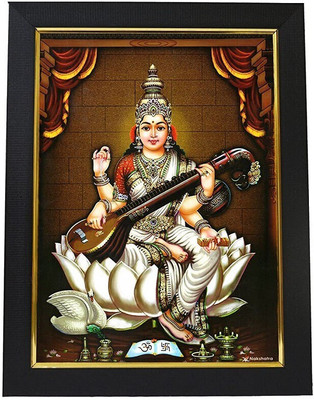 VJ ENTERPRISES Saraswati mata Religious Frame