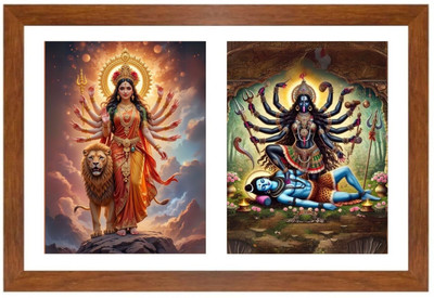 HitechMart Maa durga and kali Photo Frame Religious Frame