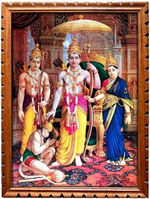 mperor Lord Shri Ram, Laxman, Sita and Hanuman Religious Frame