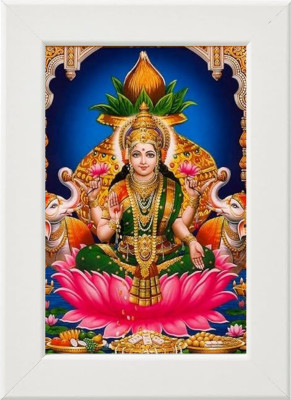 PY Creation goddess Lakshmi on a lotus Religious Frame