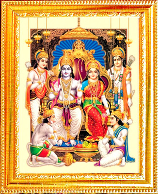 SUNINOW Big size 5D Ram Darbar photo frame (12 x 16 inch ) Religious Frame