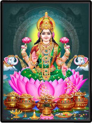HitechMart Lakshmi Laminated Photo Religious Frame