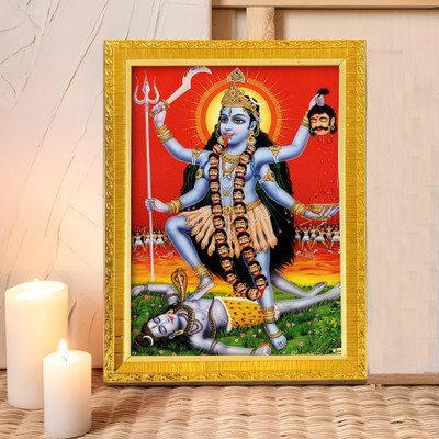 Art Street Goddess Divine Devi Kali Maa Religious Frame
