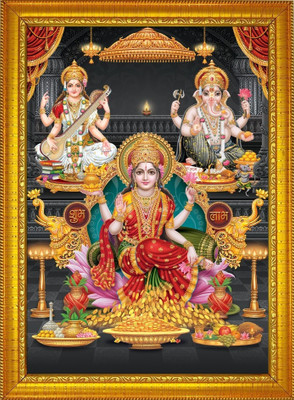 shivang craft Laxmi ji Religious Frame