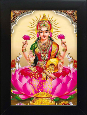 PY Creation Framed artwork of Hindu goddess Lakshmi Religious Frame