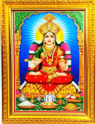 VJ ENTERPRISES ANNAPURNA DEVI SMALL SIZE Religious Frame